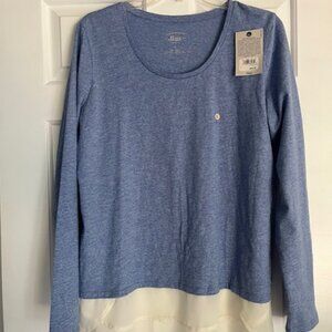 GH Bass Women's Long Sleeve T-Shirt, size L